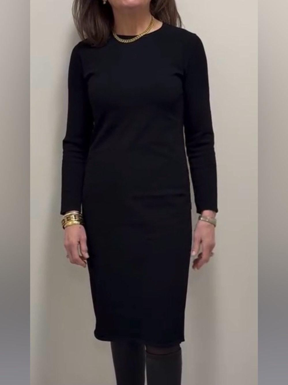 Vince Black Midi Dress